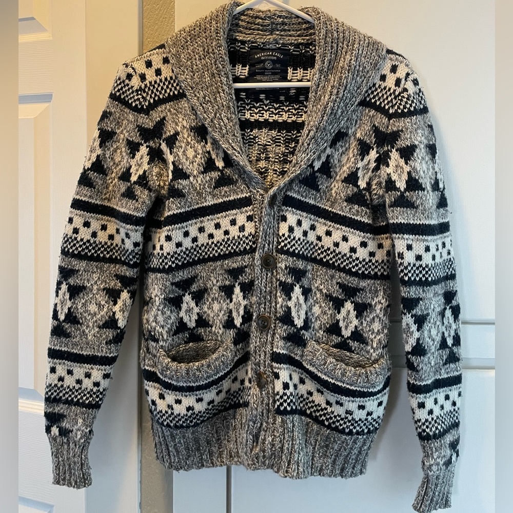 American eagle grandpa sweater
